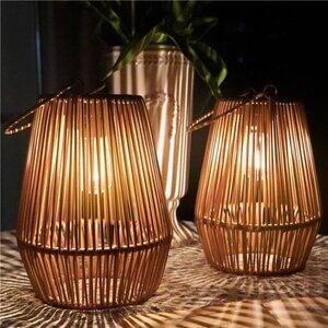 Solar Lanterns Outdoor Waterproof Gifts Hanging Lights Outdoor Christmas Lamp